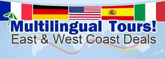 Tours in Spanish, Italian, German, French and Hebrew!