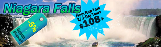 New York to Niagara Falls 2/3-Day Tours