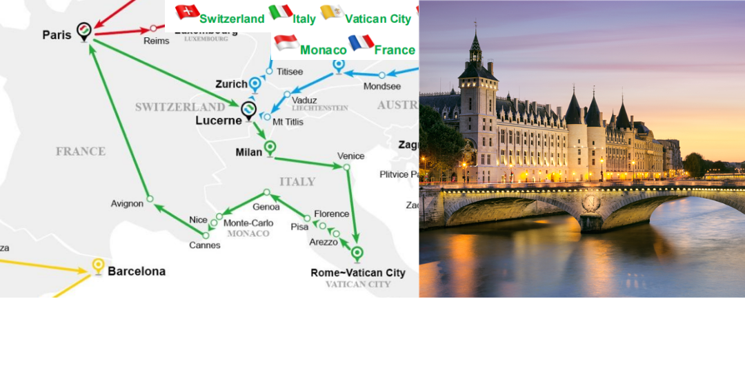 Classic Western/ Eastern Europe Tour Packages with Multiple Duration