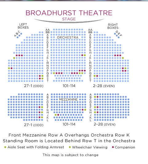 Anastasia Broadway Tickets Orchestra Mezzanine Seat Area