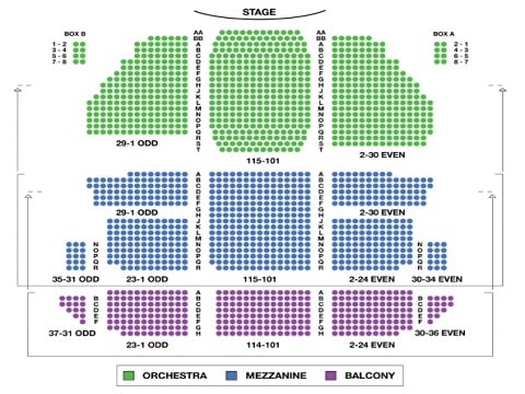 St James Theatre Seating Chart