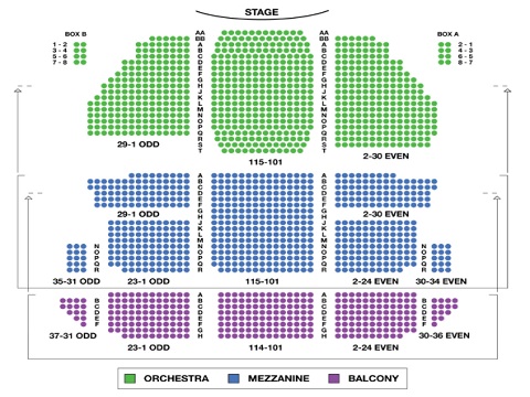 St James Theater Seating Chart